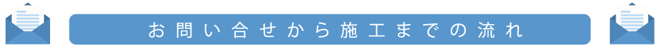 お問合せから施工までの流れ